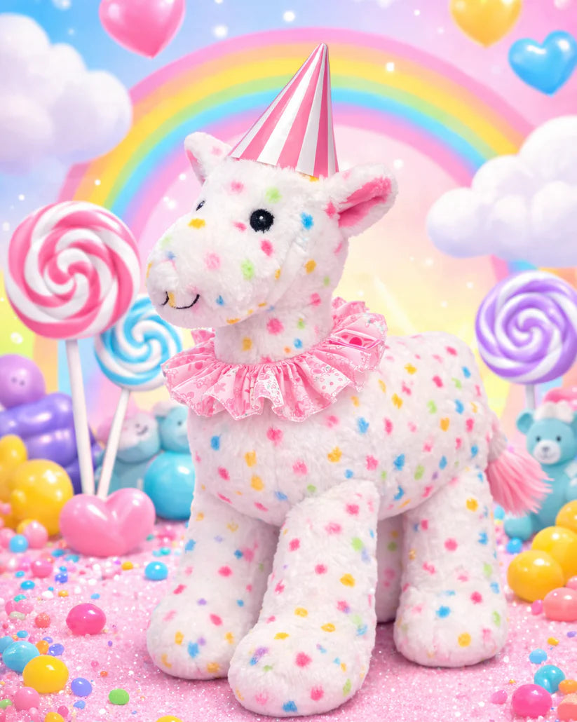 Frosted Confetti Giraffe Plushie